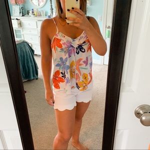 Bright Floral Jessica Simpson Tank Top